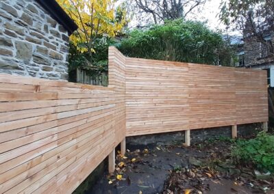 Contemporary English Cedar Fence