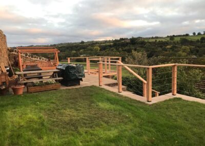 Contemporary English Larch Balustrade